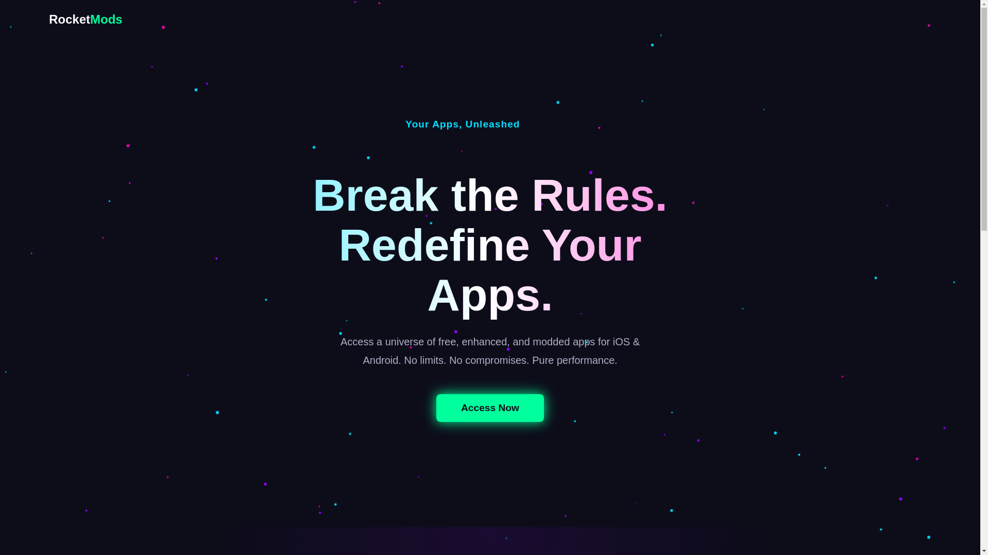 website screenshot of https://rocketmodsxyz.pages.dev/