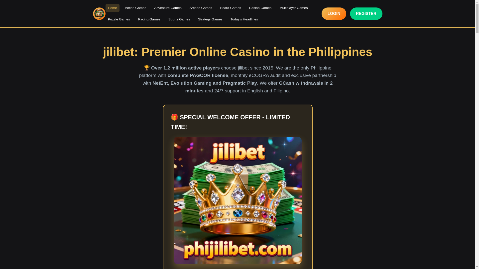 website screenshot of https://phljilibet.com/