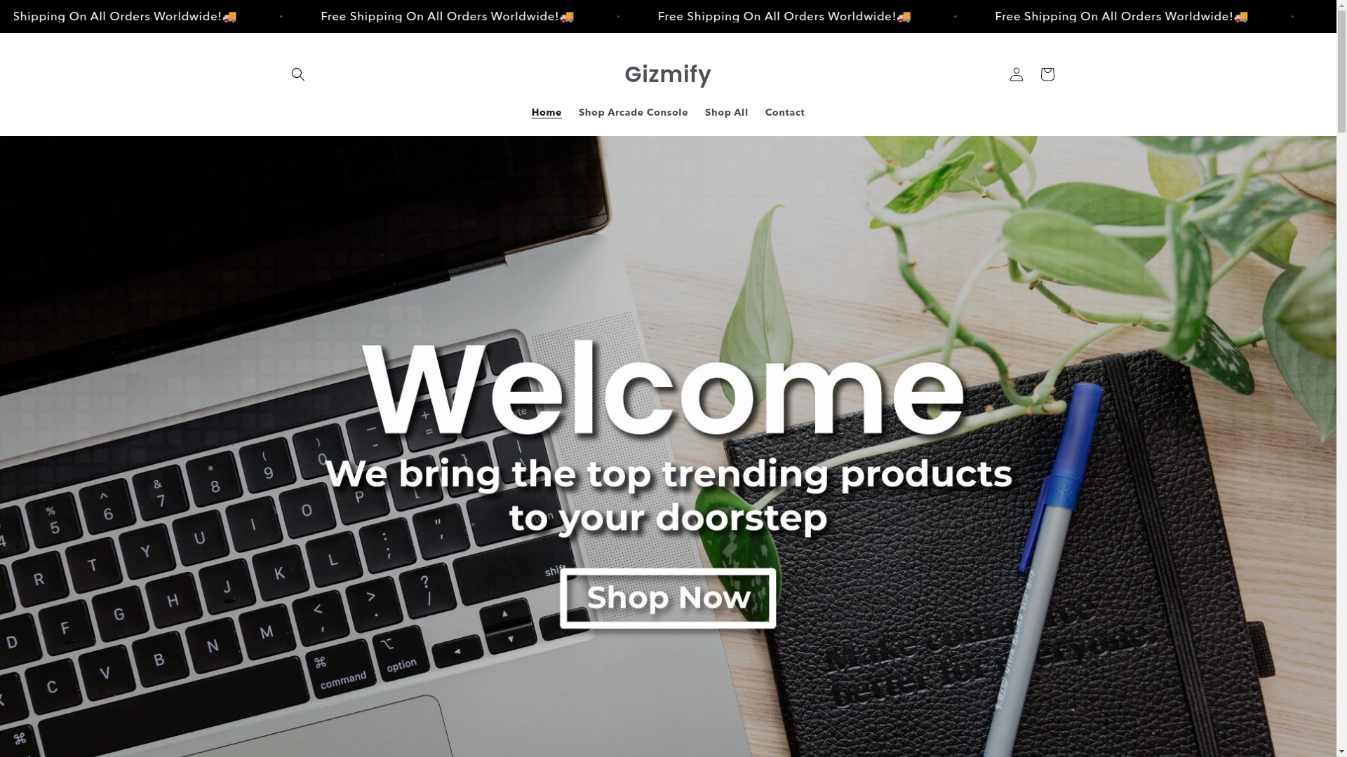 website screenshot of https://gizmifystore.com/