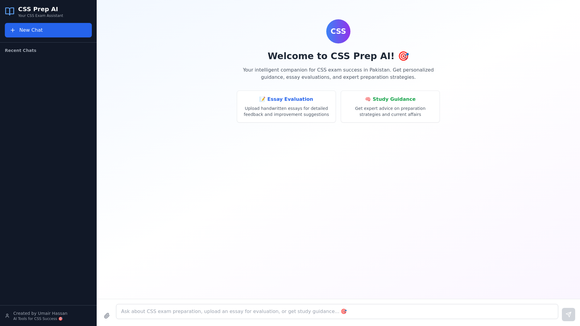 website screenshot of https://csspakistan.site/