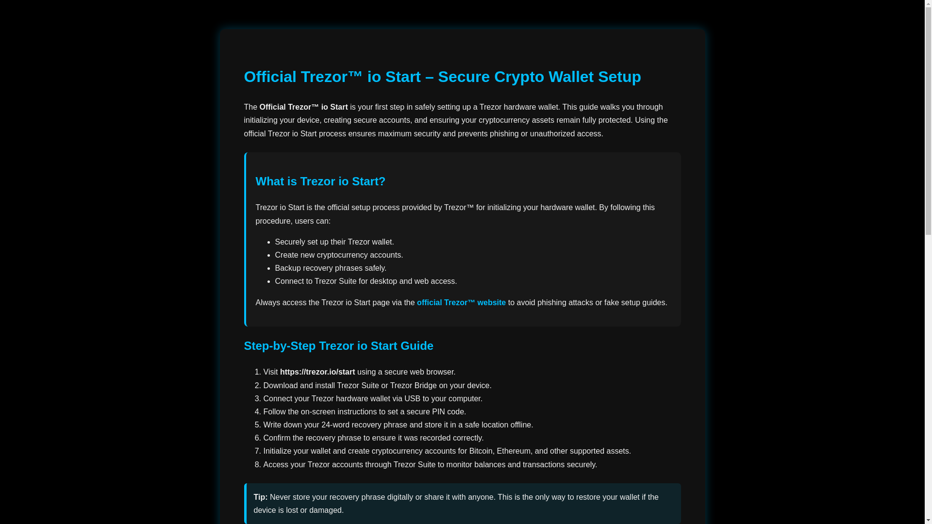 website screenshot of https://start-io-en-trazr.pages.dev/