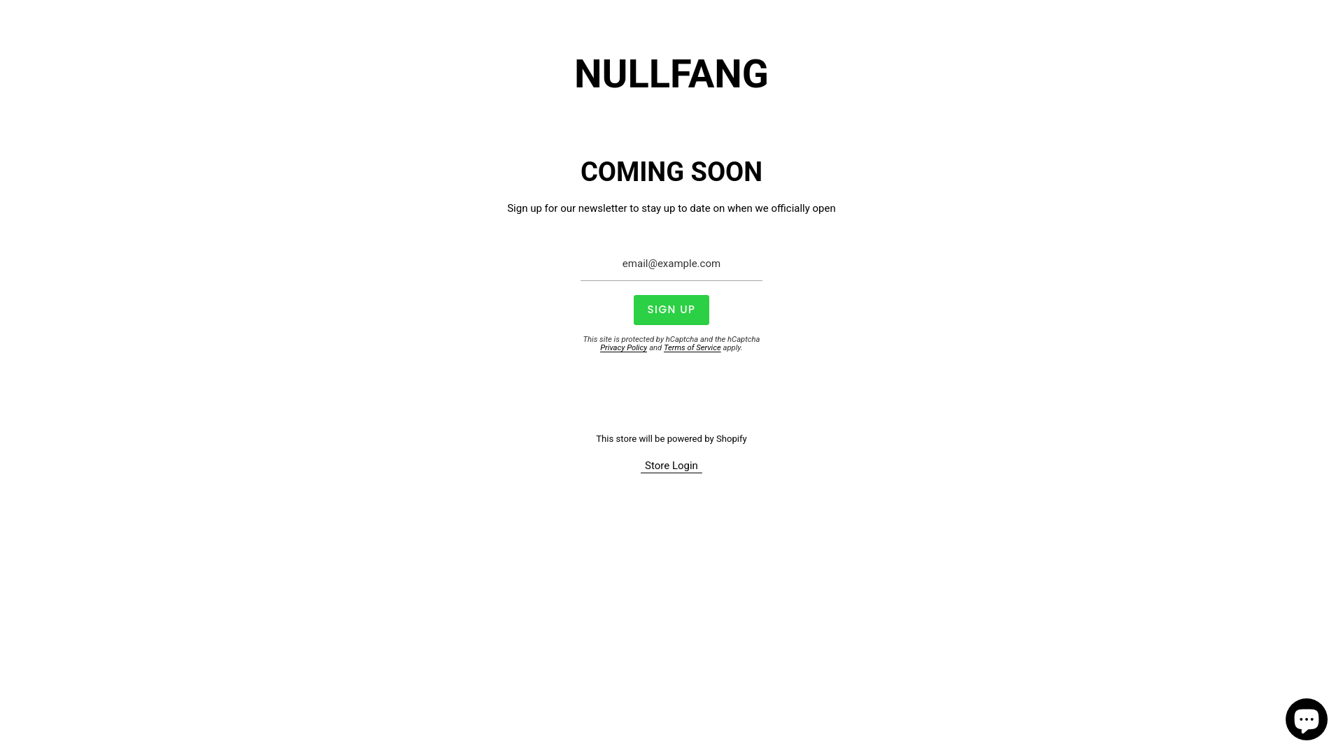 website screenshot of https://nullfang.com/