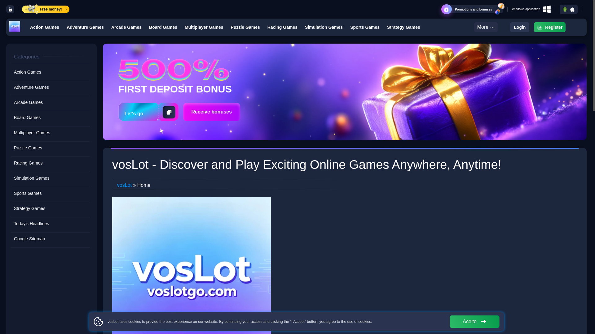 website screenshot of https://voslotgo.com/
