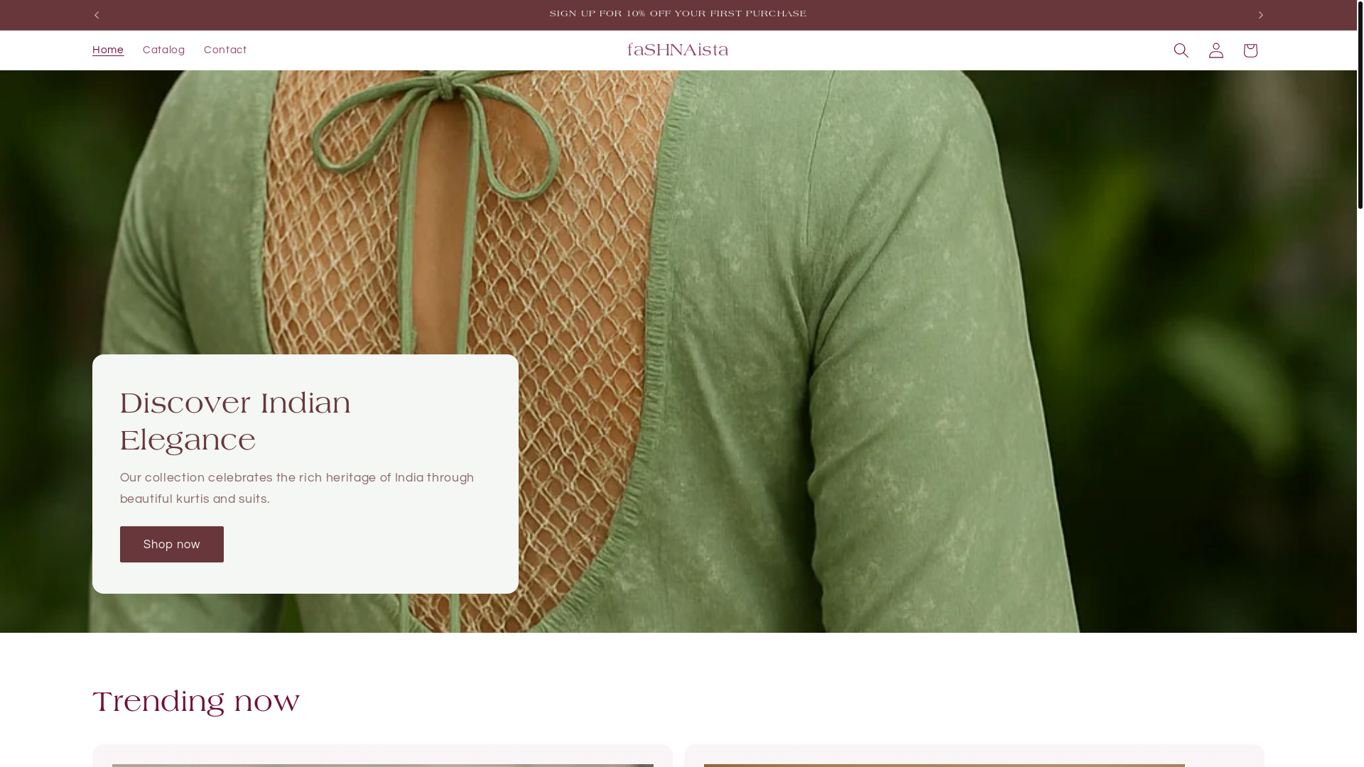 website screenshot of https://fashnaista.com/