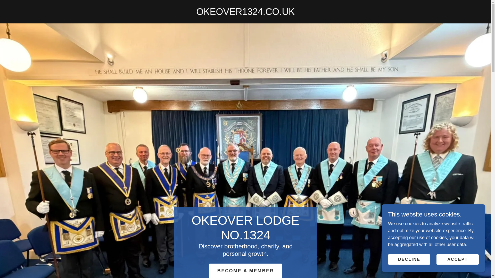 website screenshot of https://okeover1324.co.uk/