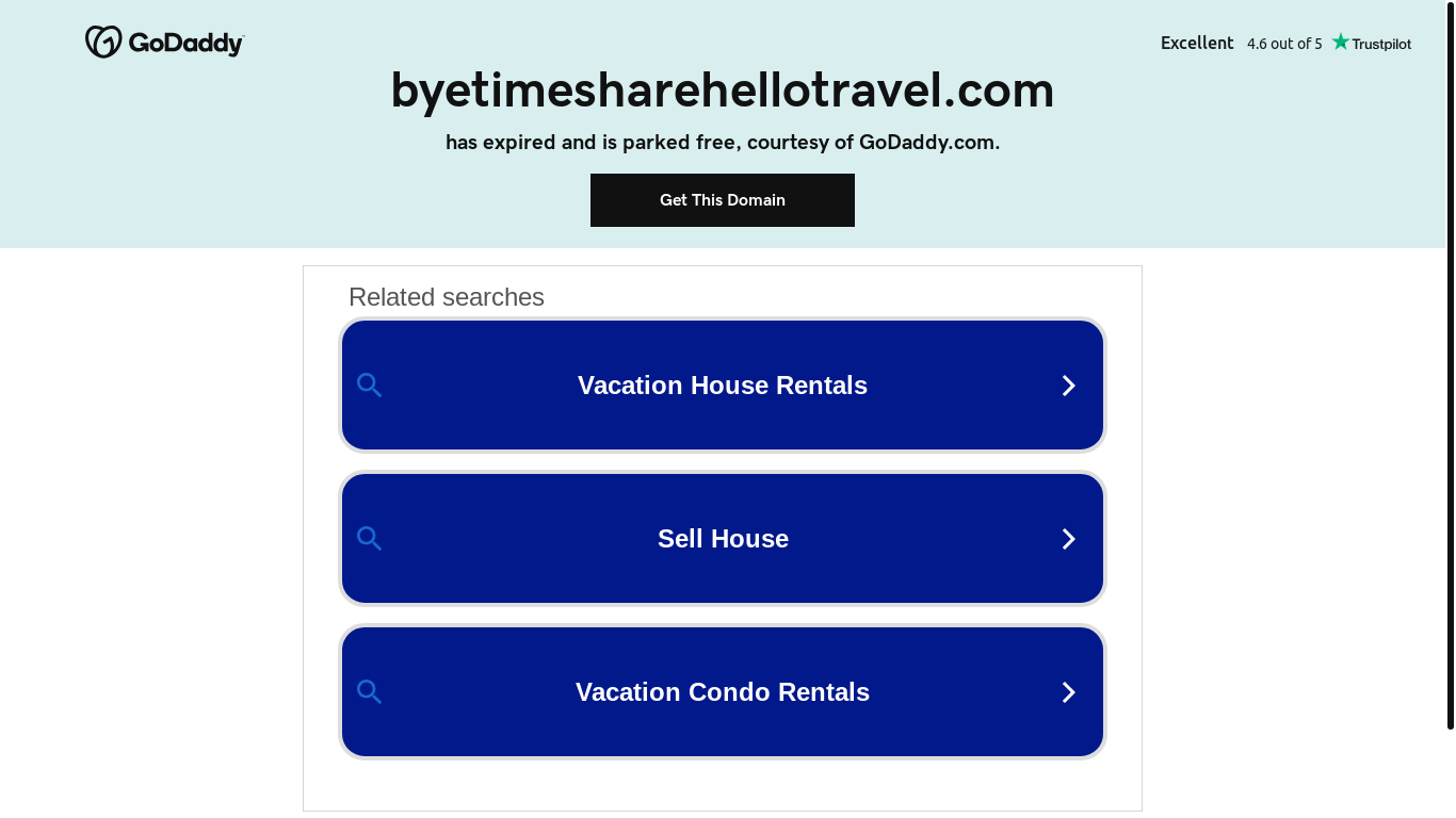 website screenshot of https://byetimesharehellotravel.com/