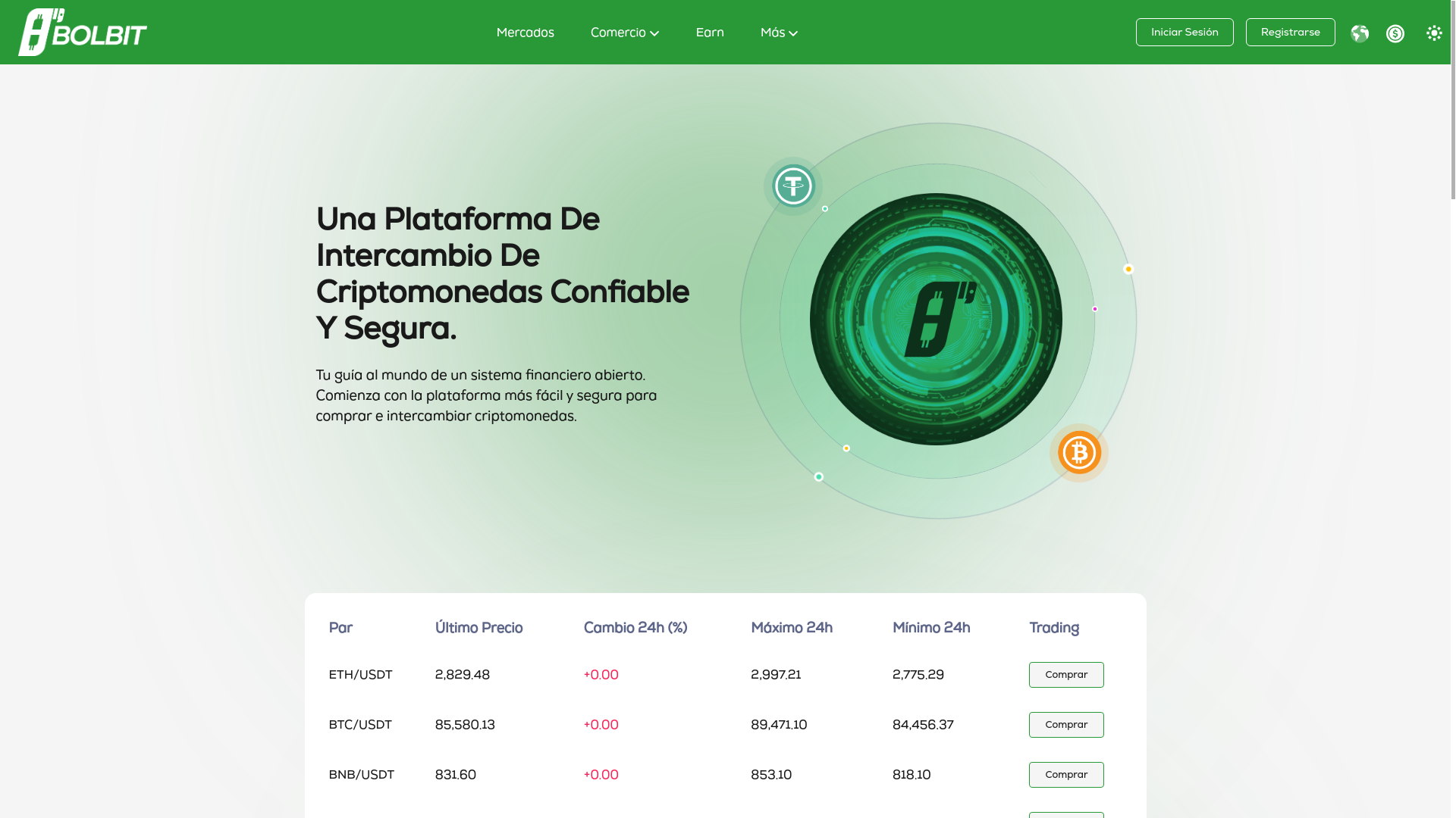 website screenshot of https://bolbit.io/