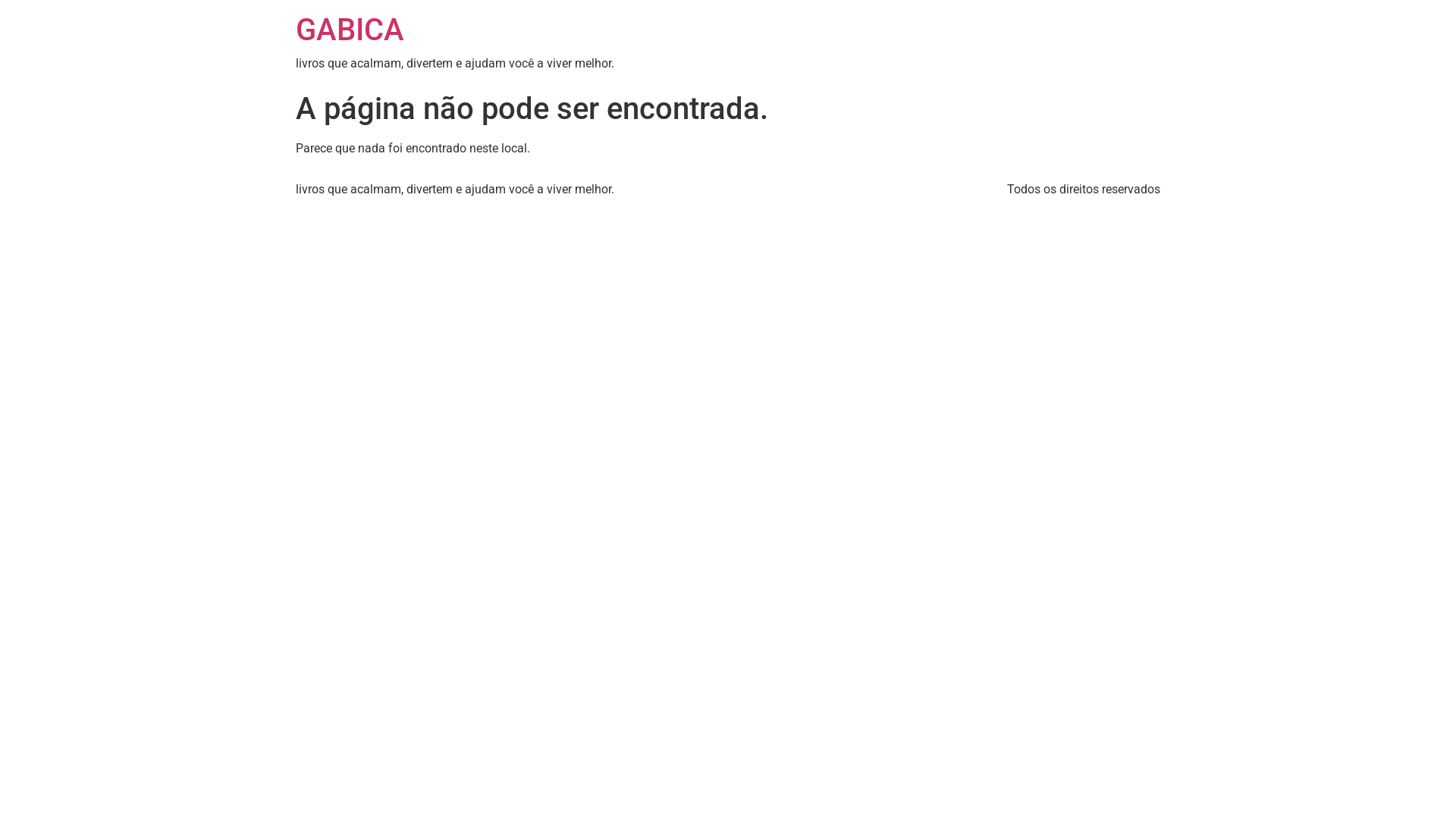 website screenshot of https://gabica.com.br/
