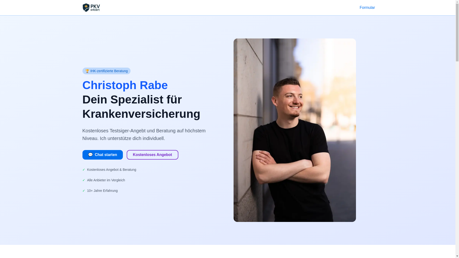 website screenshot of https://pkv-erklaert.de/