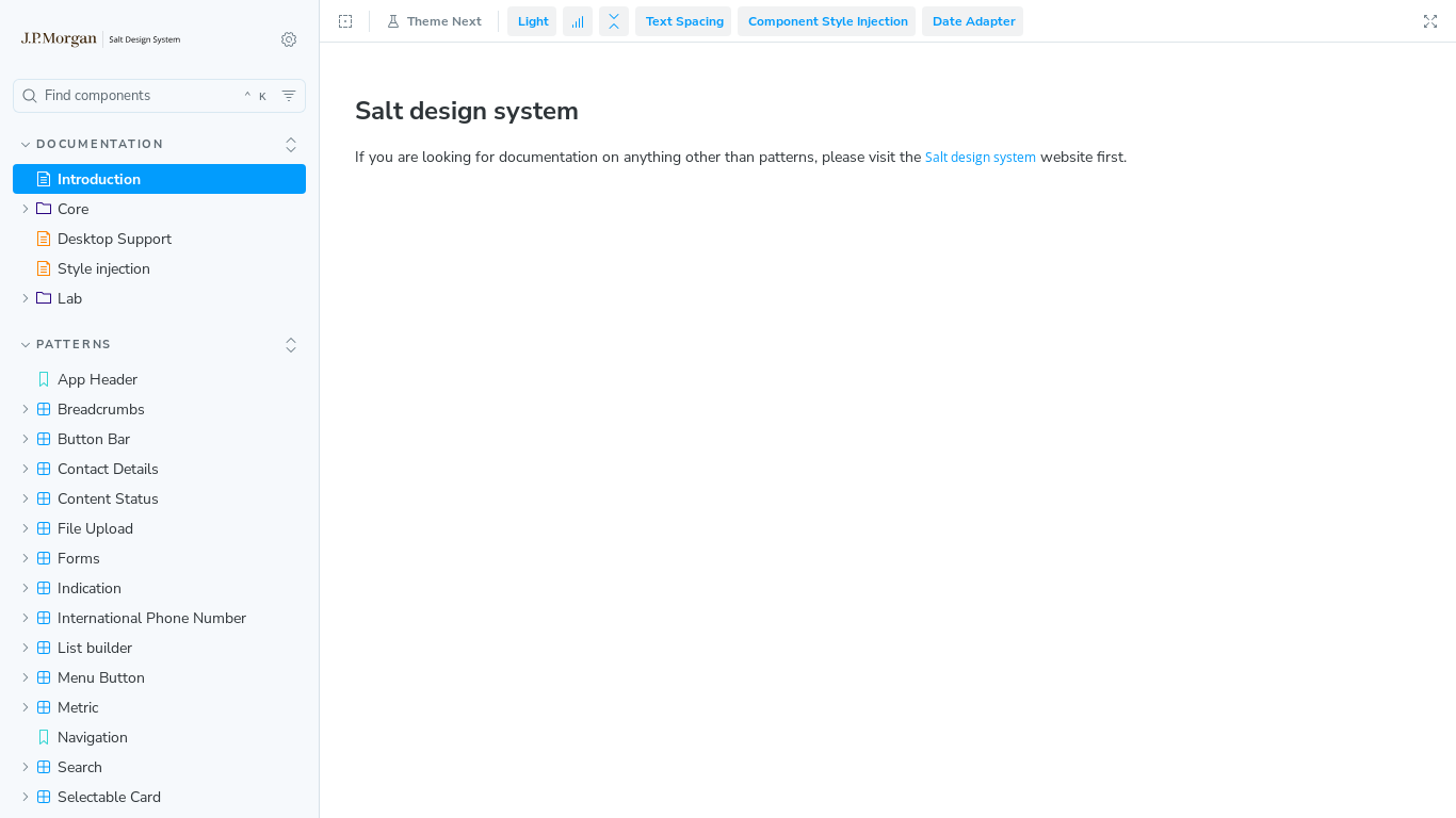 website screenshot of https://saltdesignsystem-storybook.pages.dev/