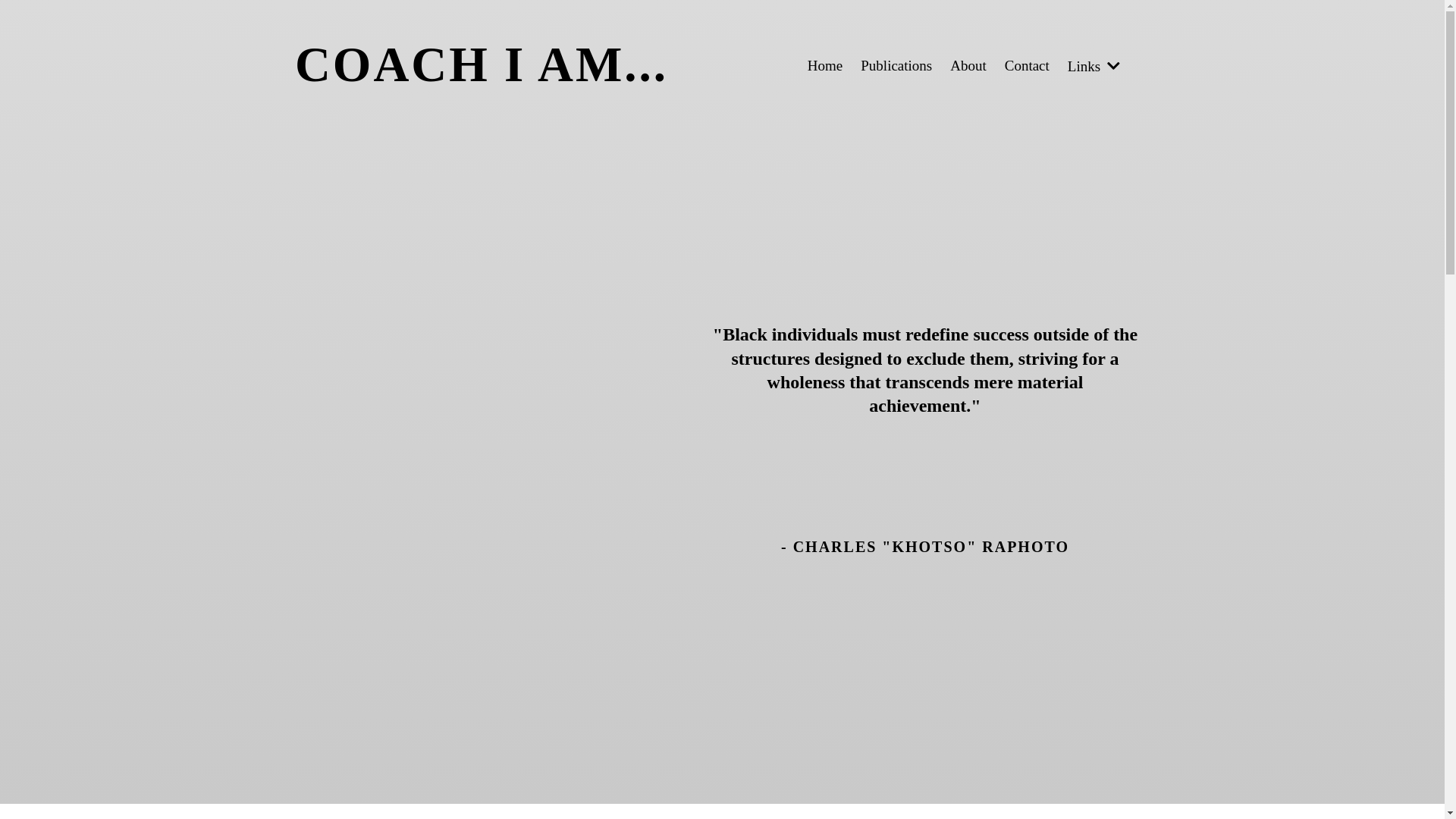 website screenshot of https://coachiam.co.za/