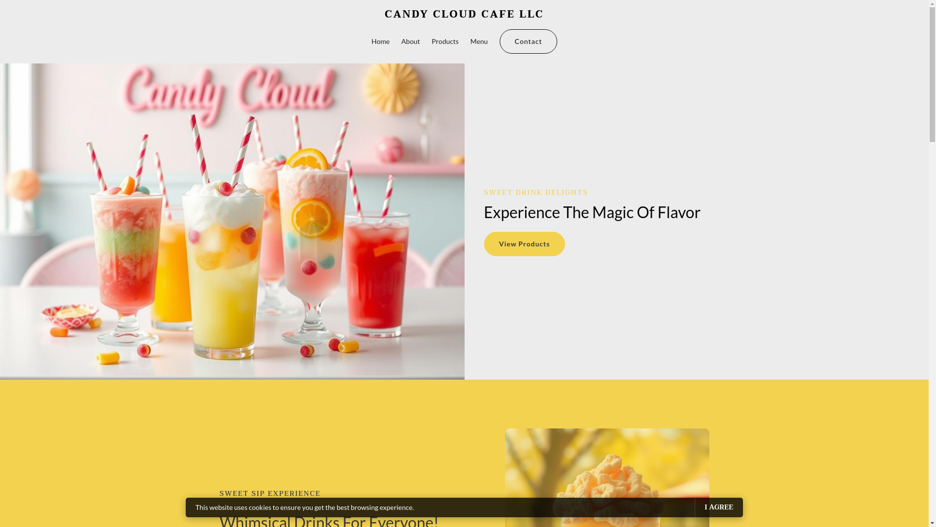 website screenshot of https://candycloudcafe.org/