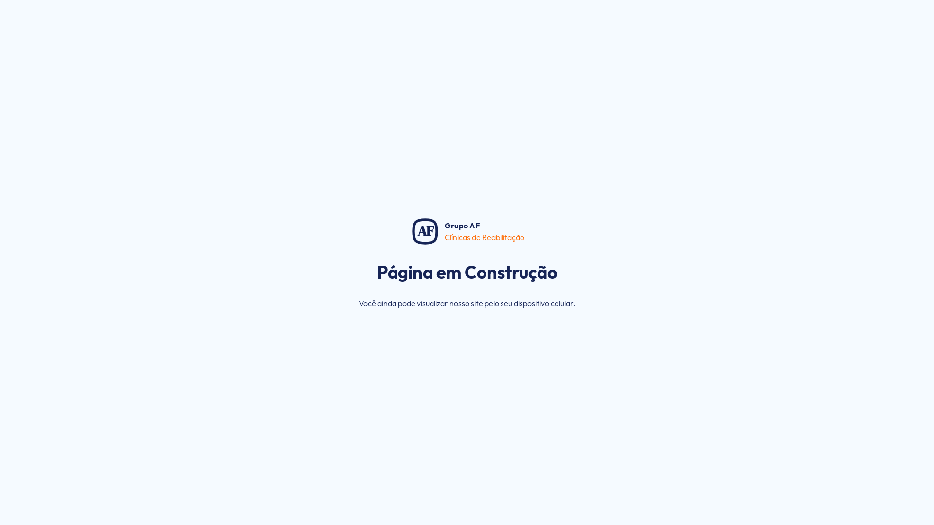 website screenshot of https://afclinicas.com.br/