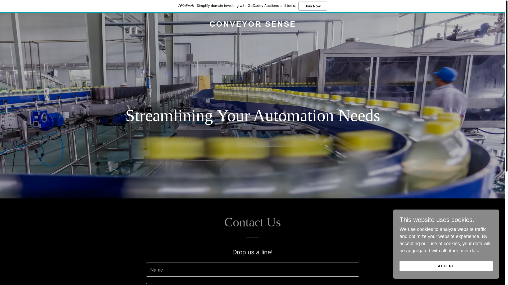 website screenshot of https://conveyorsense.com.au/