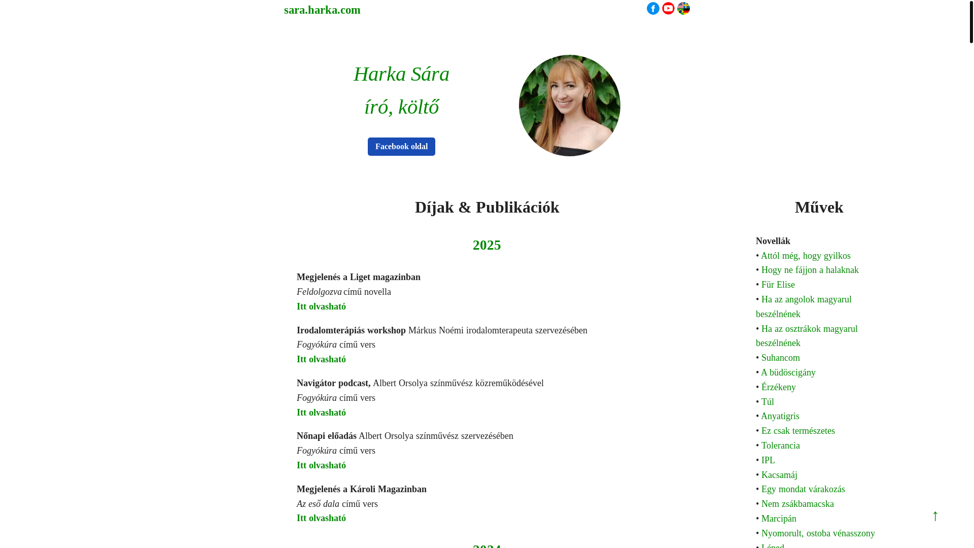 website screenshot of https://sara-harka-com.pages.dev/