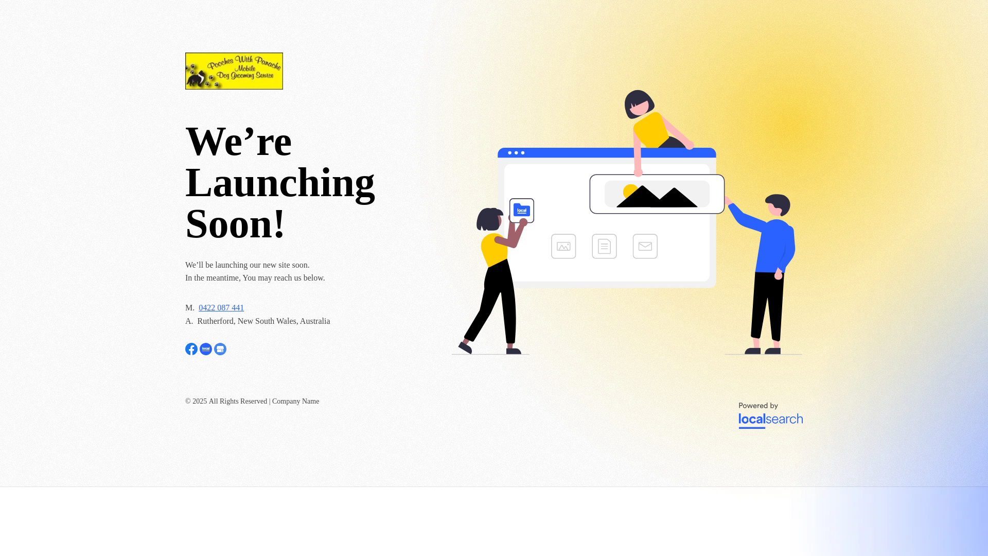 website screenshot of https://poocheswithpanache.com.au/