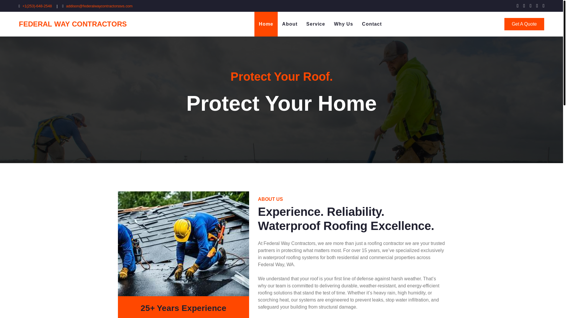 website screenshot of https://federalwaycontractorssvs.com/