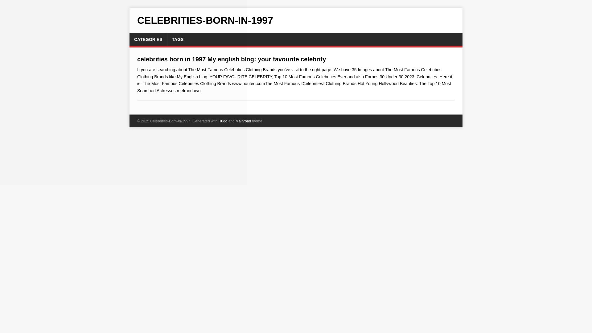 website screenshot of https://celebrities-born-in-1997.pages.dev/
