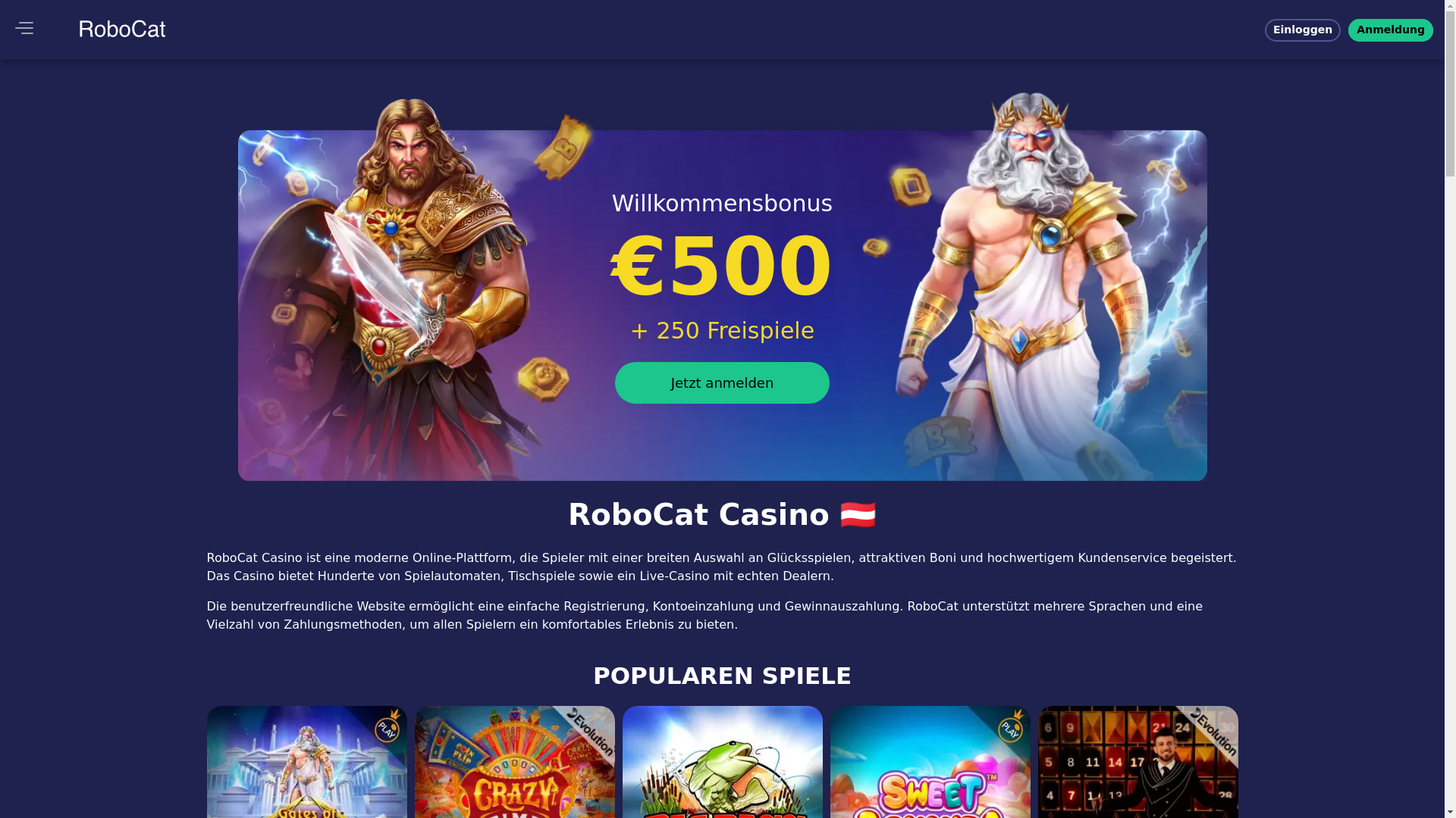 website screenshot of https://robocat-at.pages.dev/