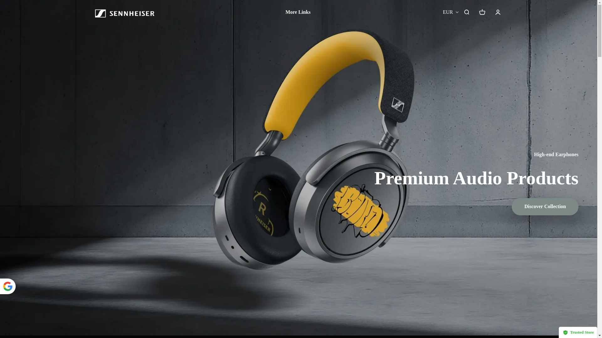website screenshot of https://sennheiseraen.shop/