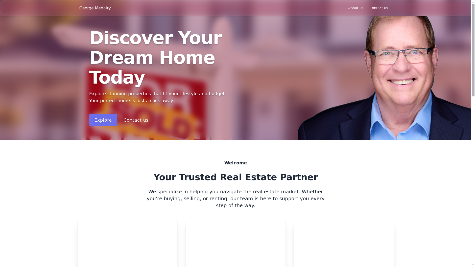 website screenshot of https://medairyrealestate.com/