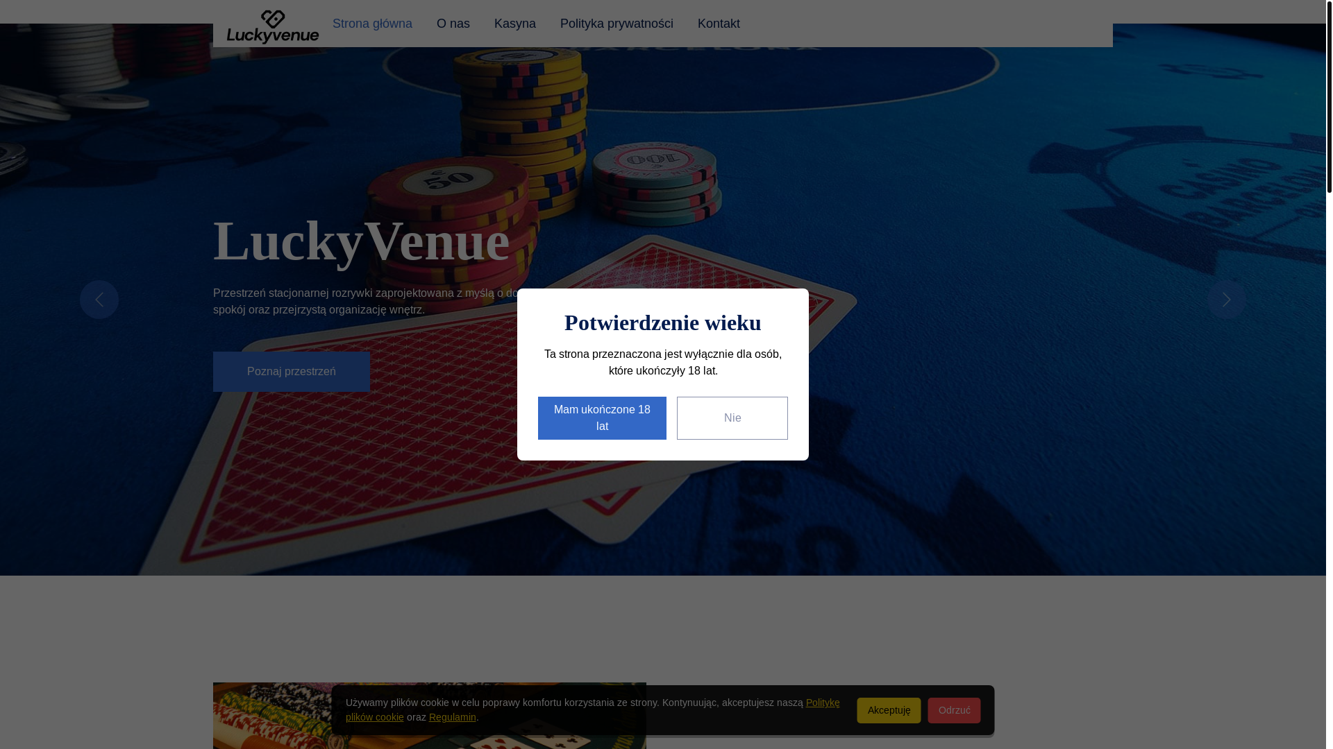 website screenshot of https://lucky-venue.com/