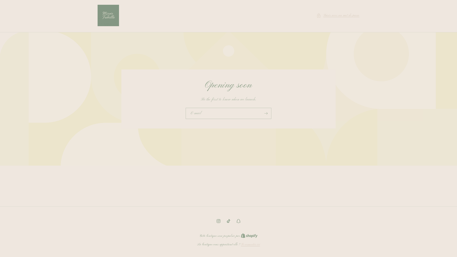 website screenshot of https://miroirdefamille.com/