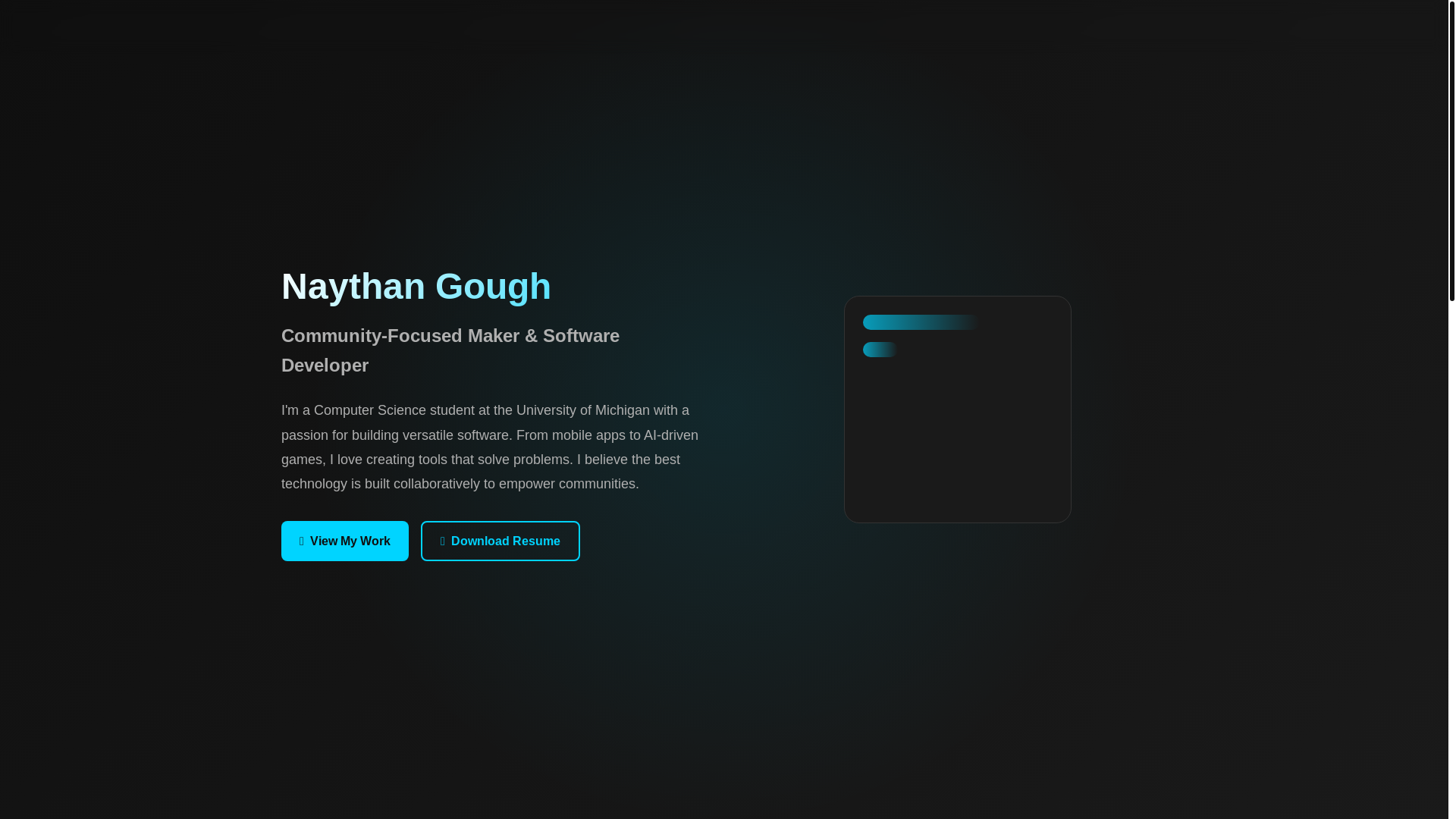 website screenshot of https://naythangough.com/