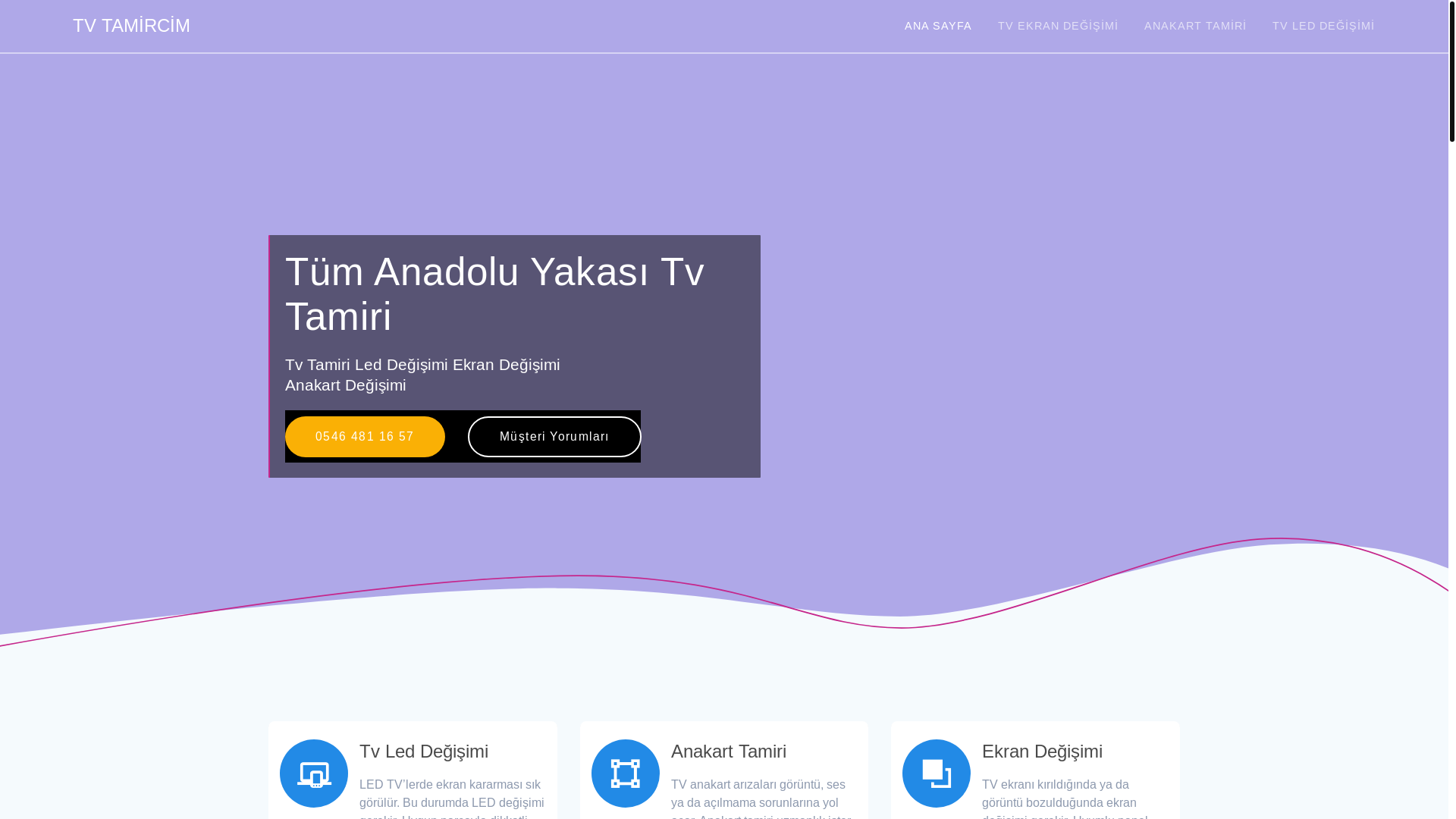 website screenshot of https://tvtamircisiyiz.com.tr/
