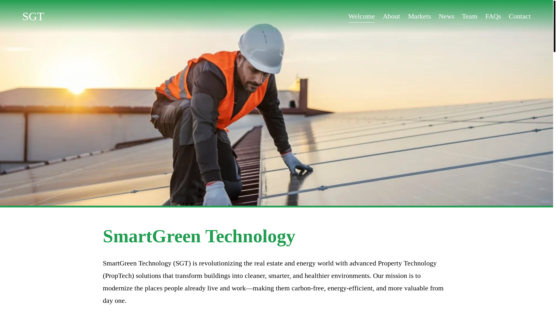 website screenshot of https://smartgreentechnology.net/