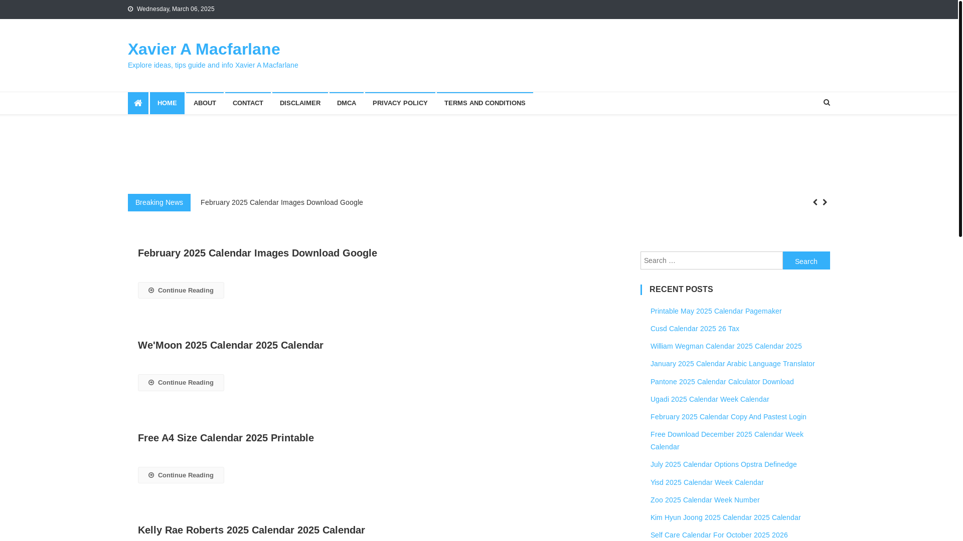 website screenshot of https://xavieramacfarlane.pages.dev/