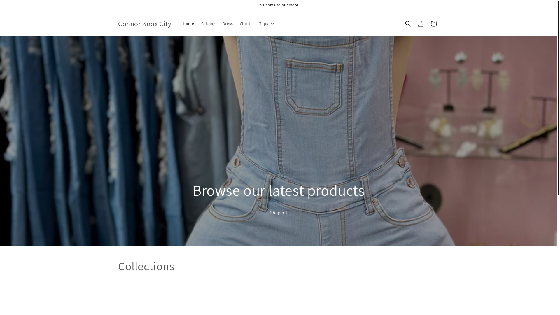 website screenshot of https://connorknoxcity.store/