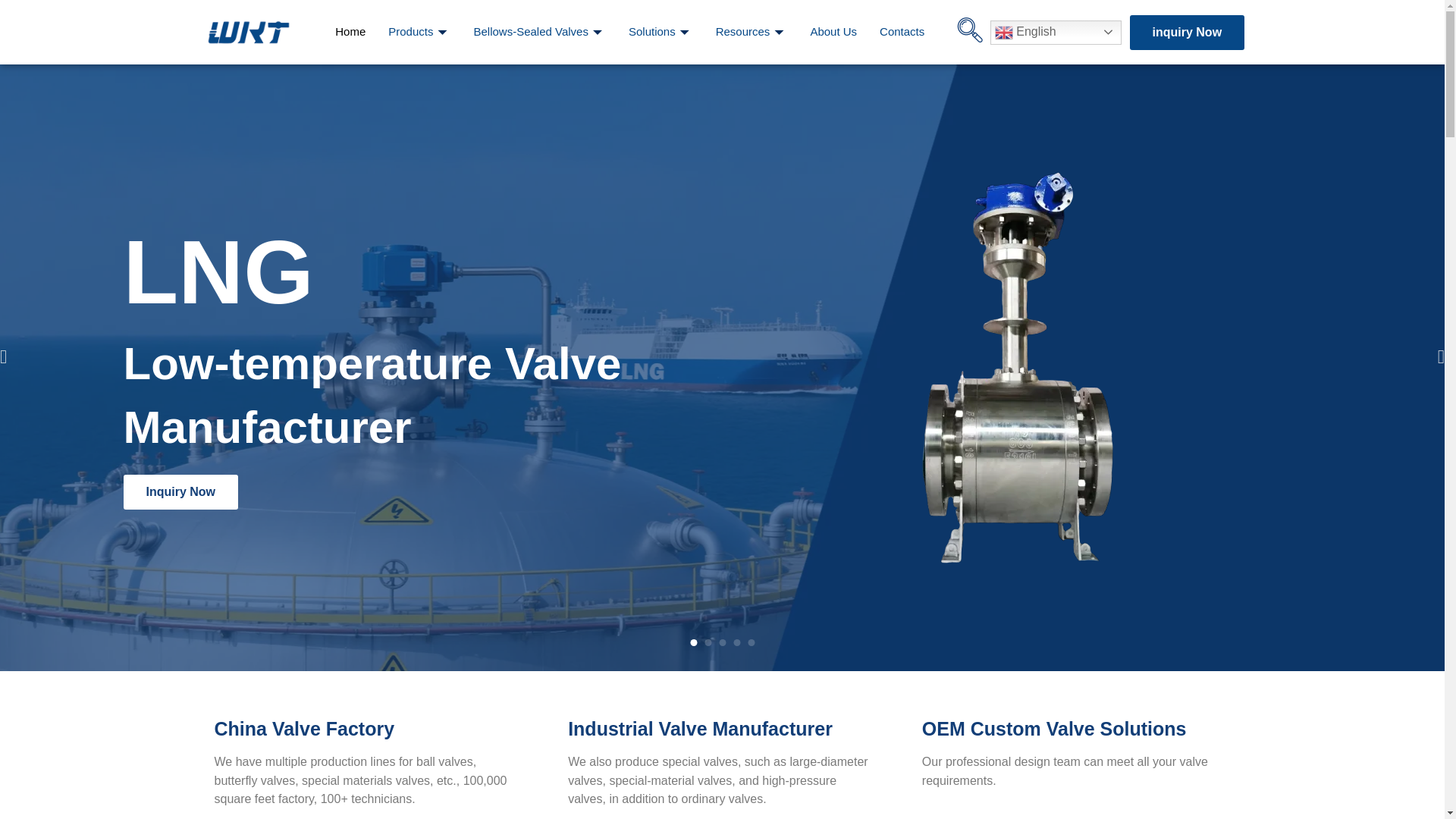 website screenshot of https://wktvalve.com/