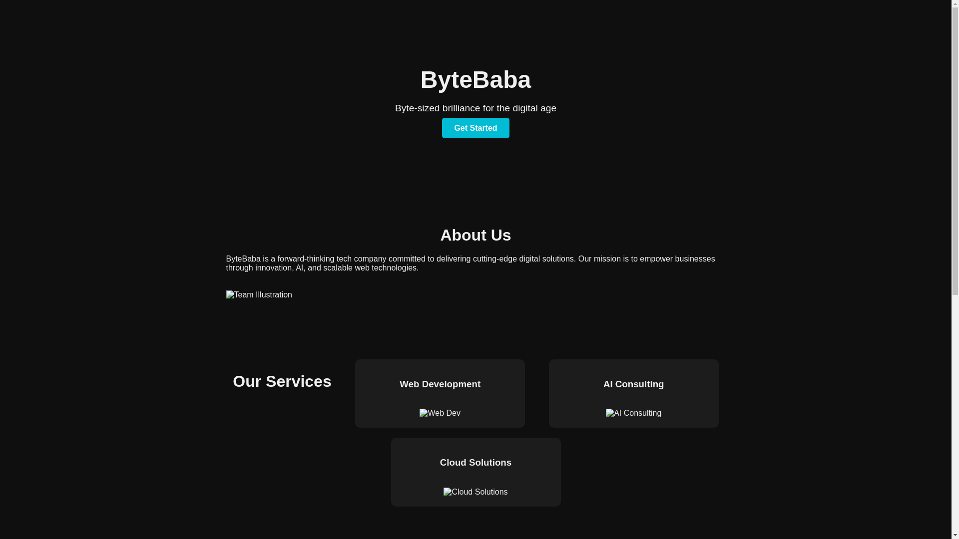 website screenshot of https://bytebaba.pages.dev/