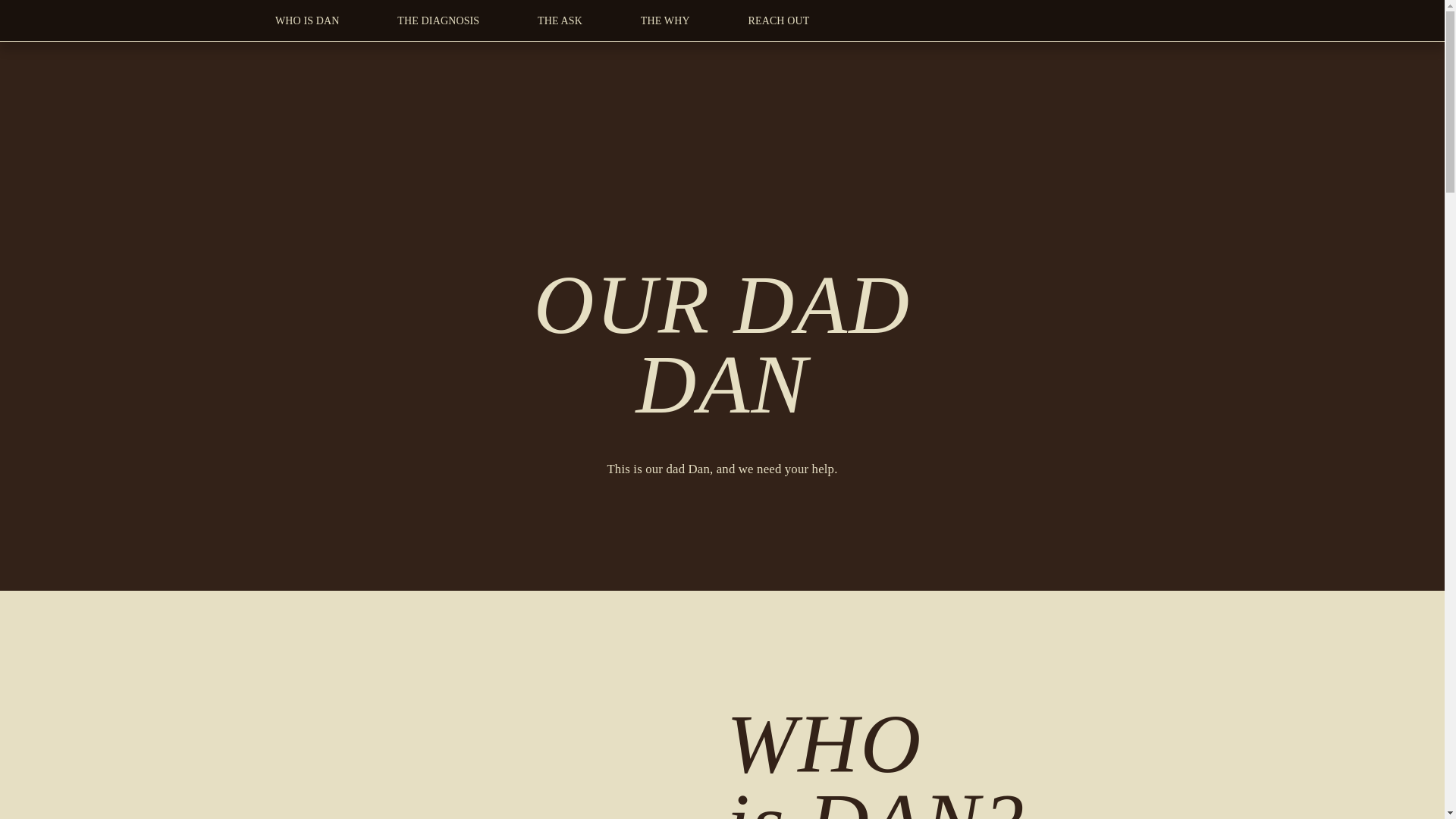 website screenshot of https://ourdaddan.com/