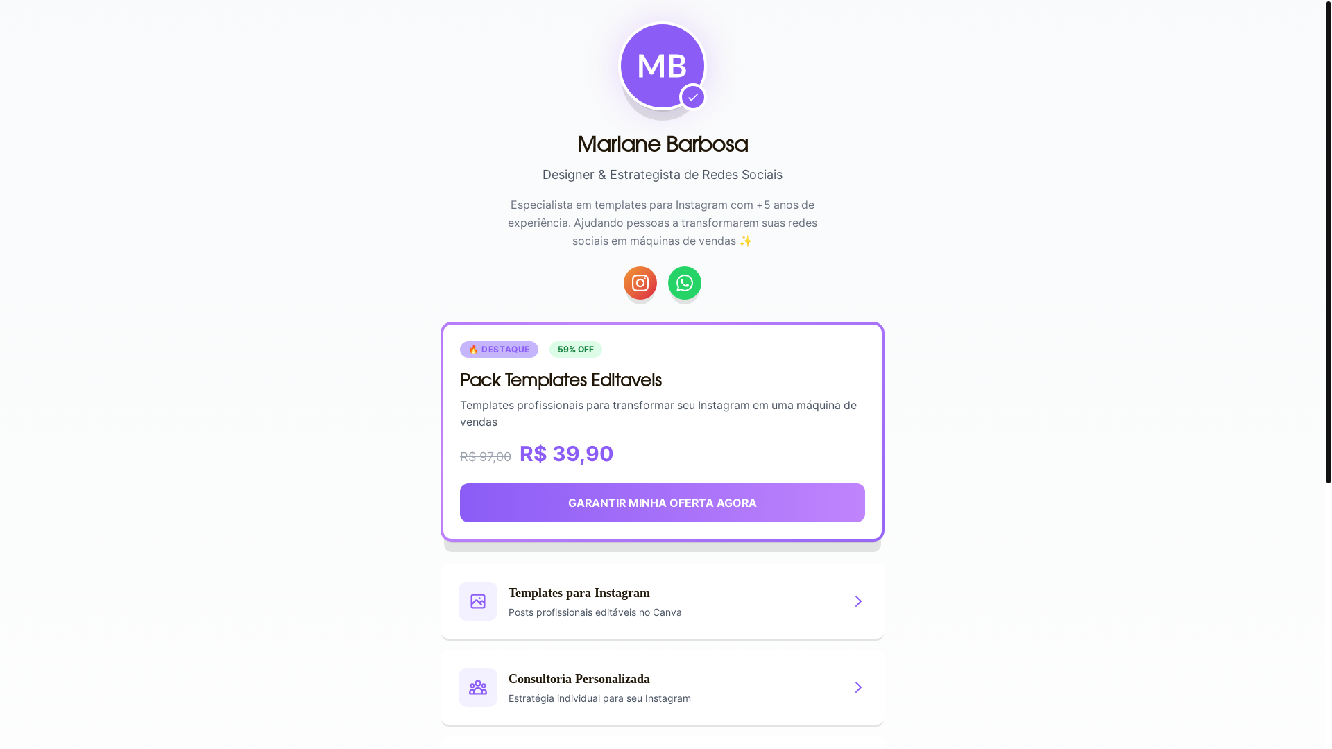 website screenshot of https://pv-mariane-packs-social-media.pages.dev/