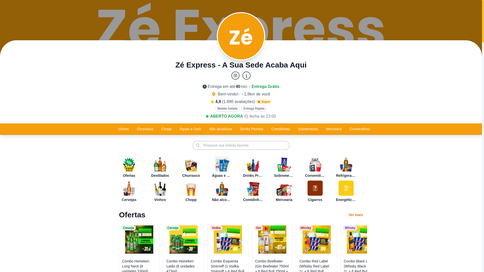 website screenshot of https://ze-delivery-entrega-6uq.pages.dev/