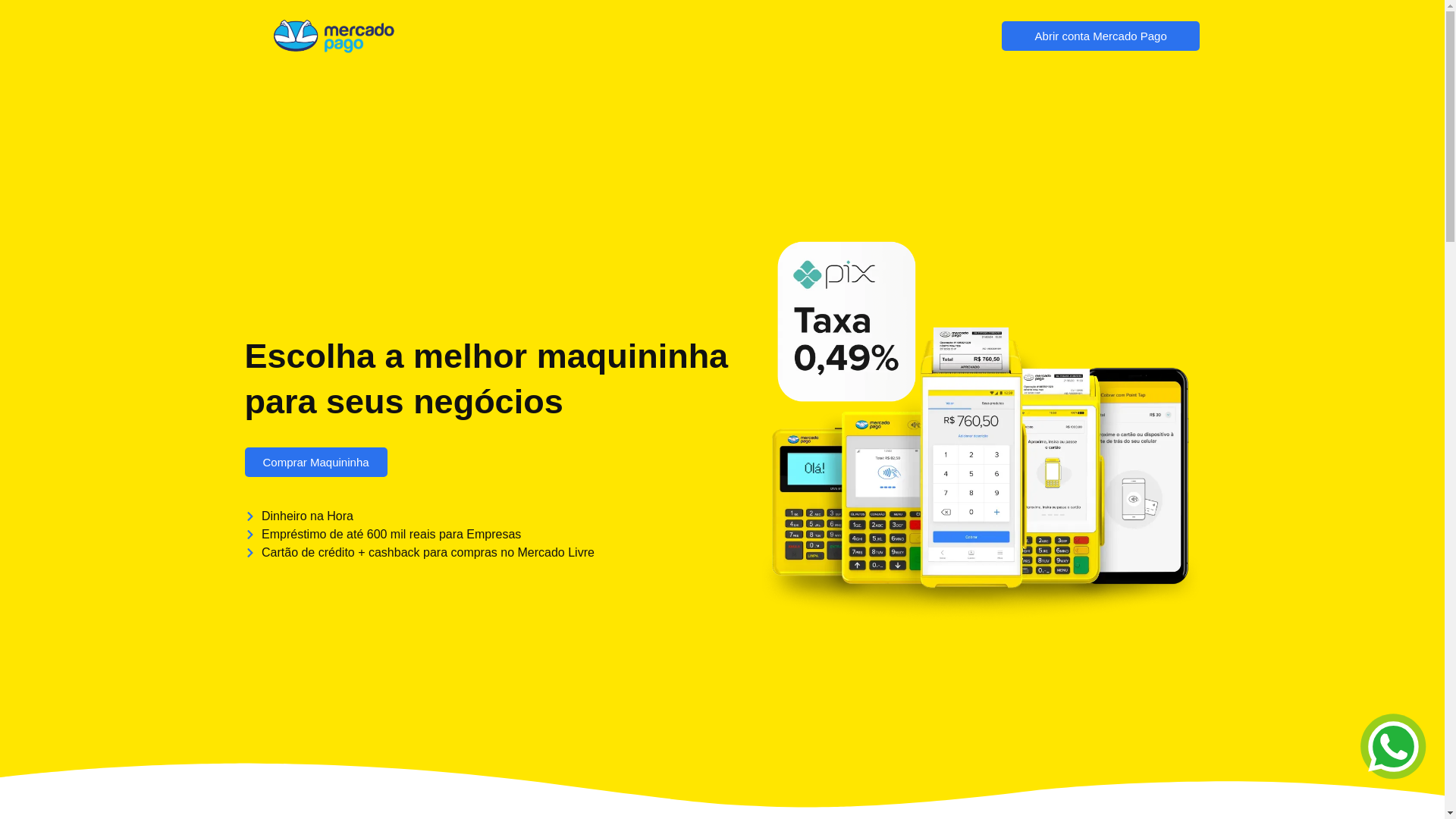 website screenshot of https://pointmercadopago.com.br