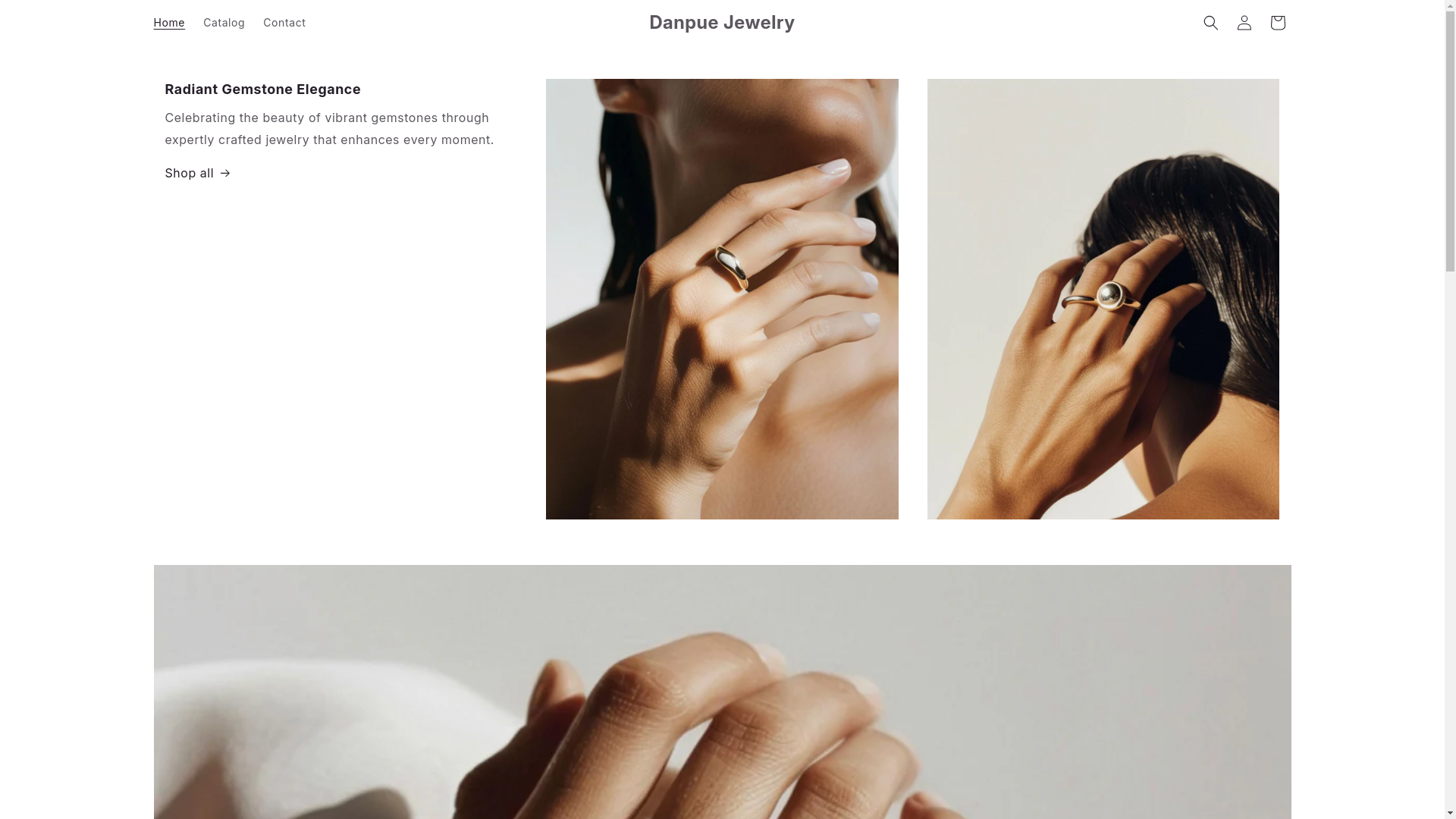 website screenshot of https://danpuejewelry.com/