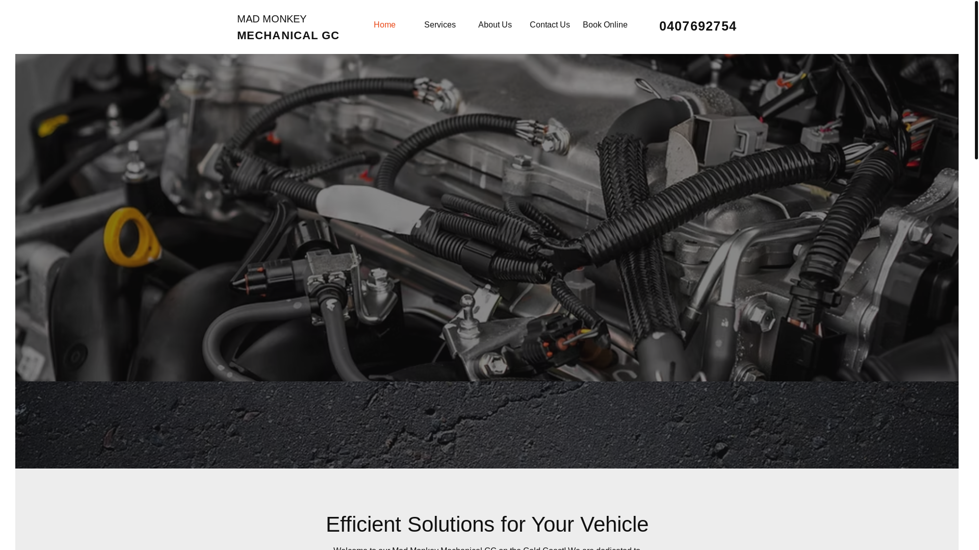 website screenshot of https://madmonkeymechanical.com.au/