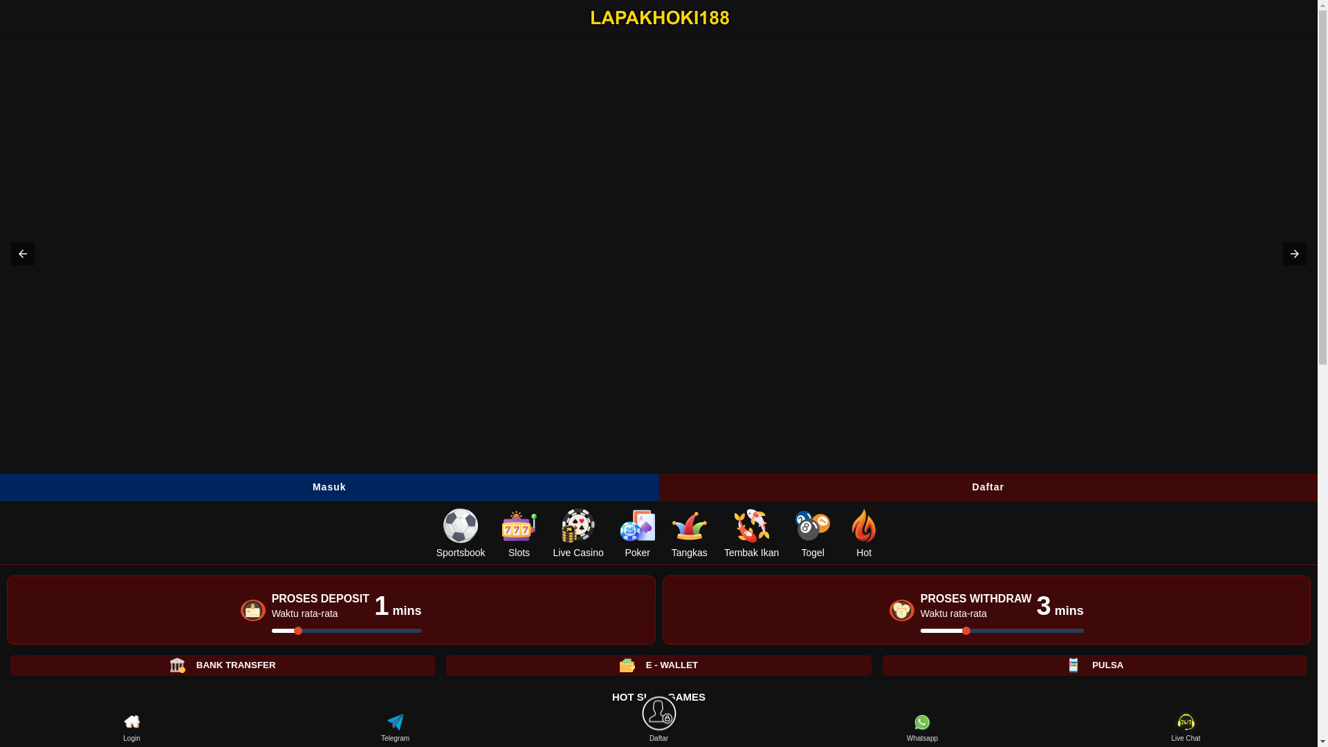 website screenshot of https://lapakhoki188.org/