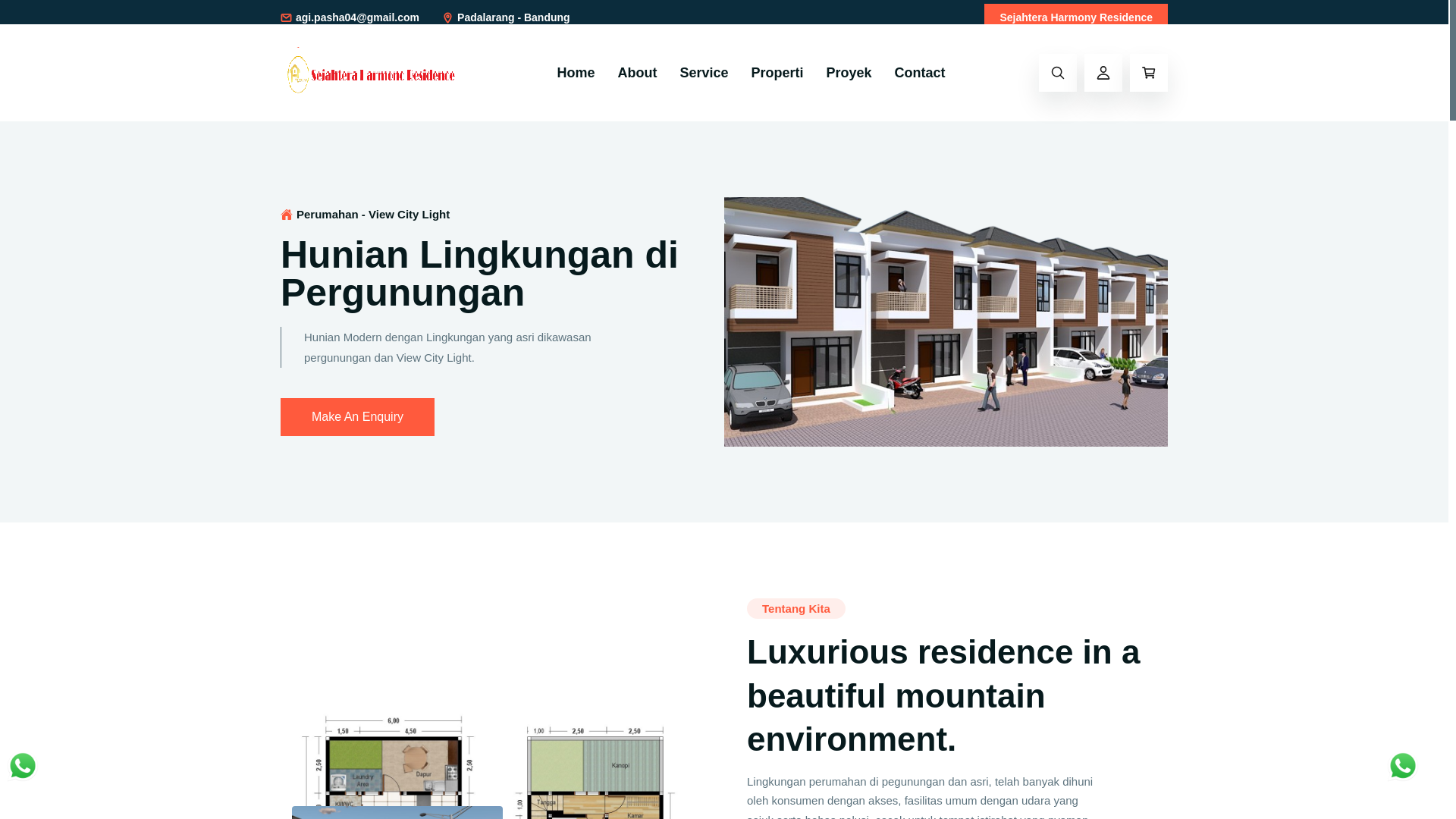website screenshot of https://sjh-residence.com/