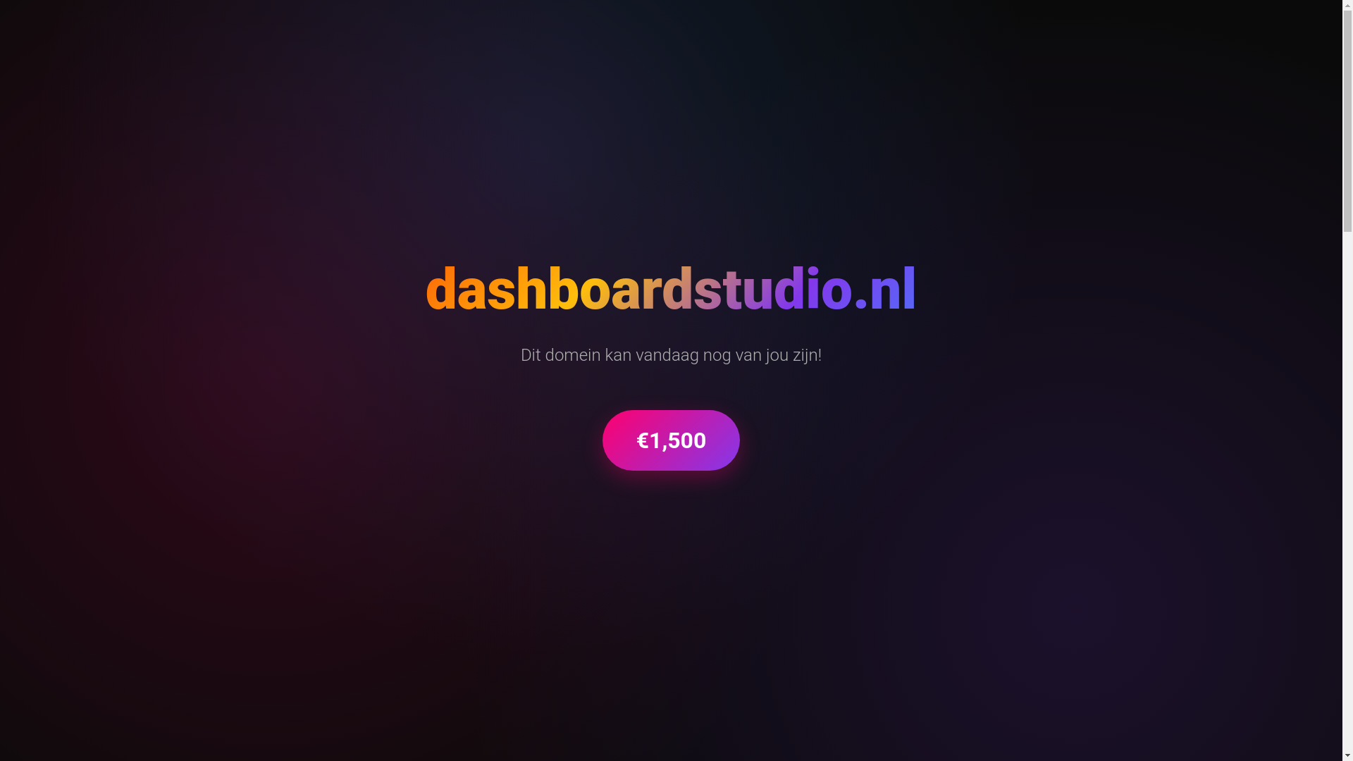 website screenshot of https://dashboardstudio.nl