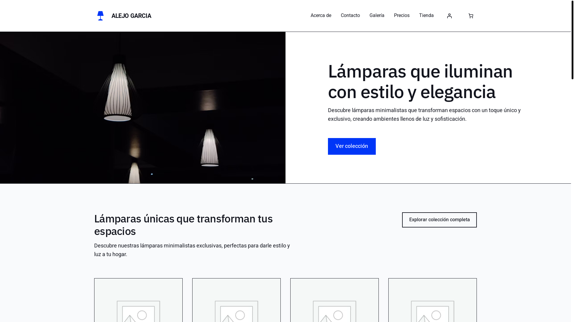 website screenshot of https://luminahaus.store/