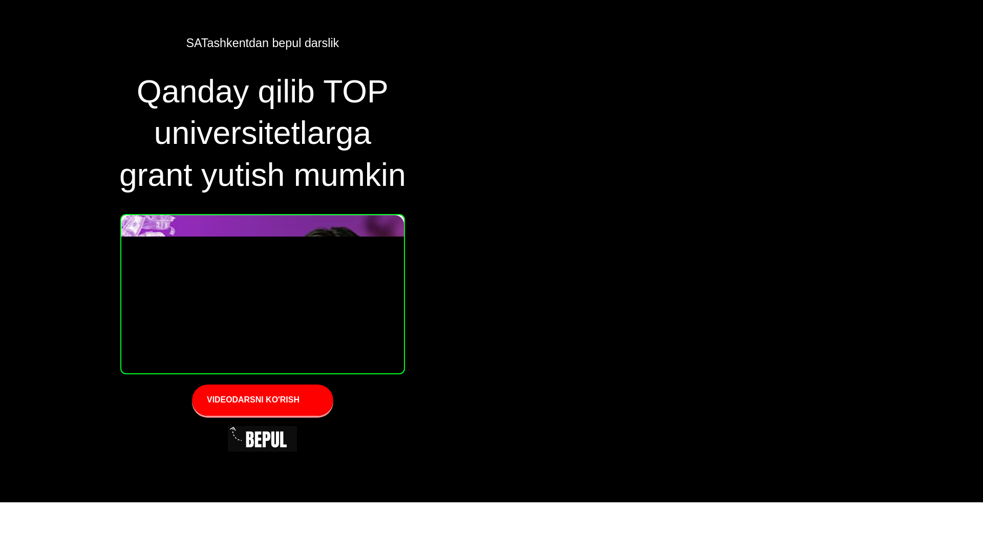 website screenshot of https://satashkent-landing.uz/