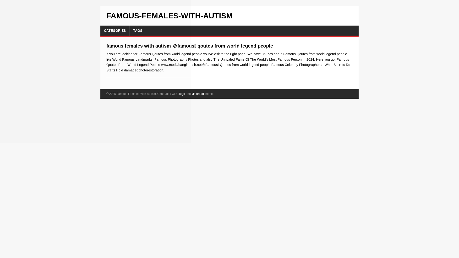 website screenshot of https://famous-females-with-autism.pages.dev/
