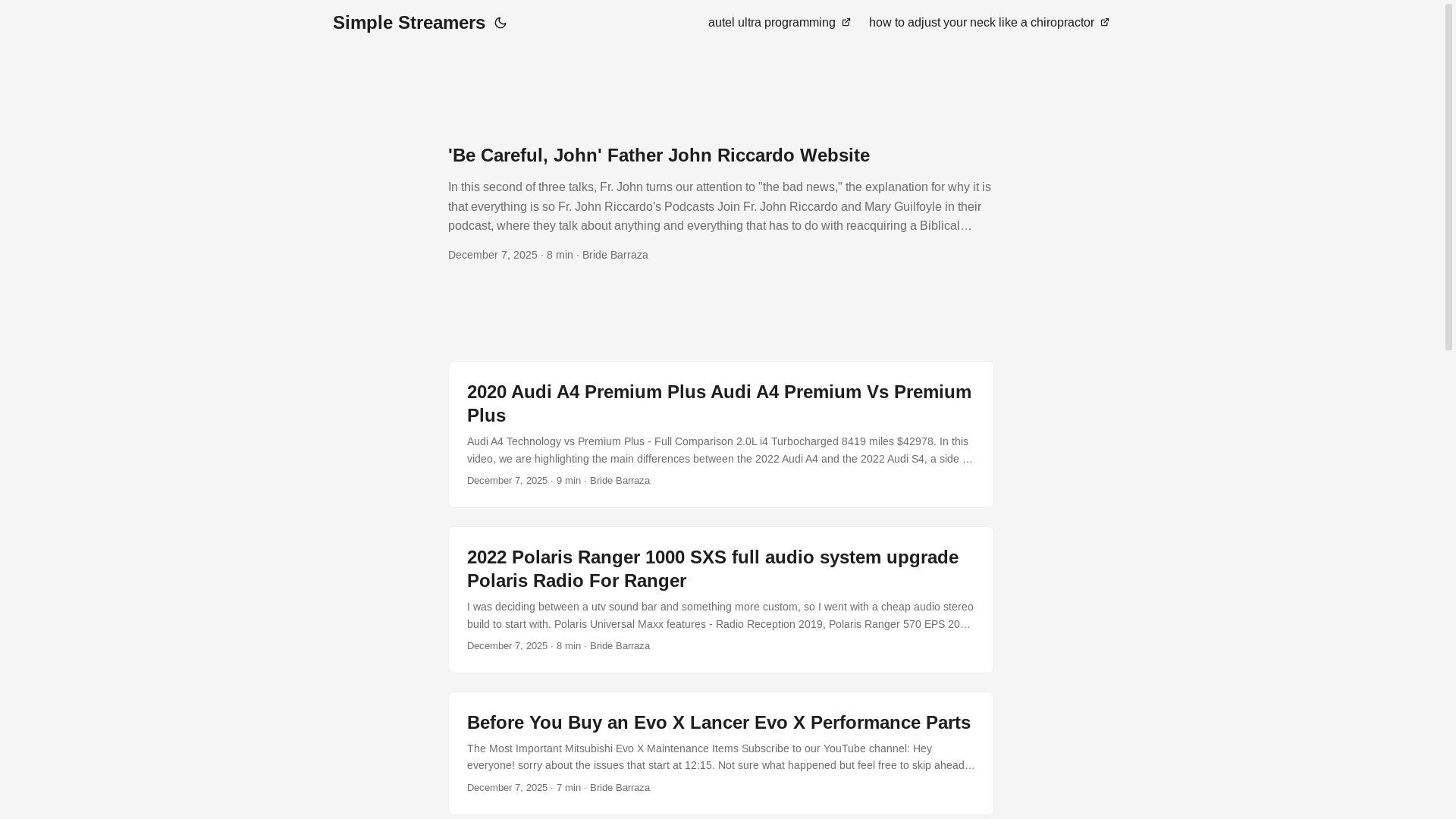 website screenshot of https://simplestreamers.pages.dev/