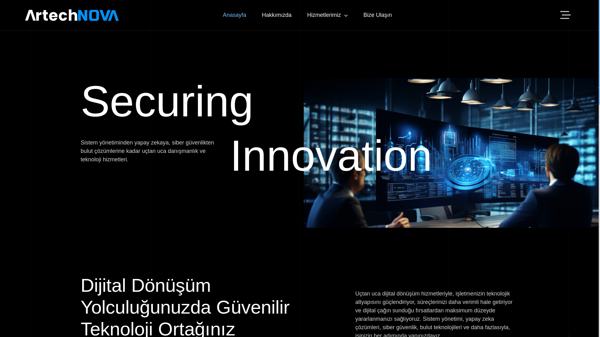 website screenshot of https://artechnova.pages.dev/