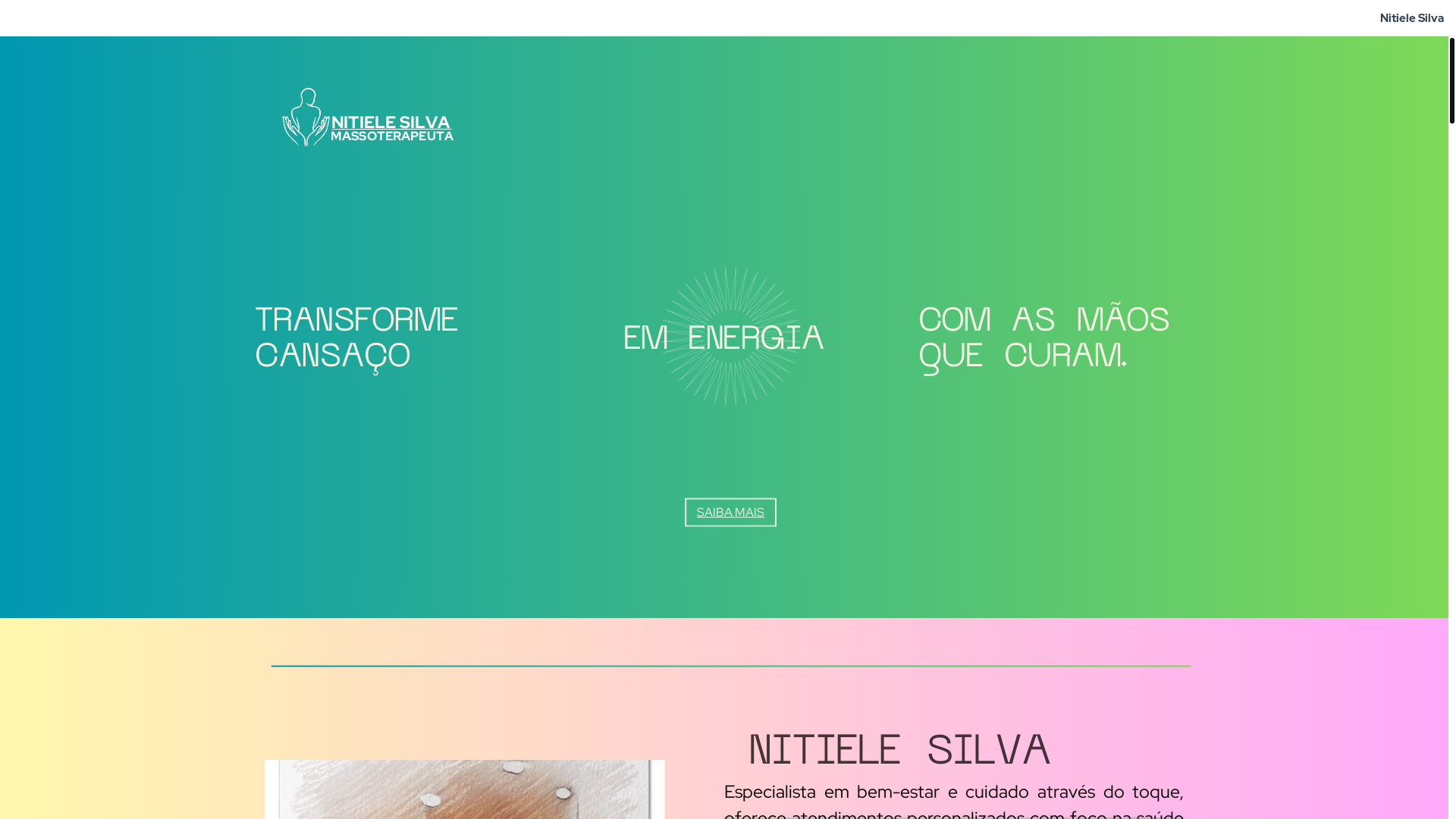 website screenshot of https://nitielemassoterapeuta.com/
