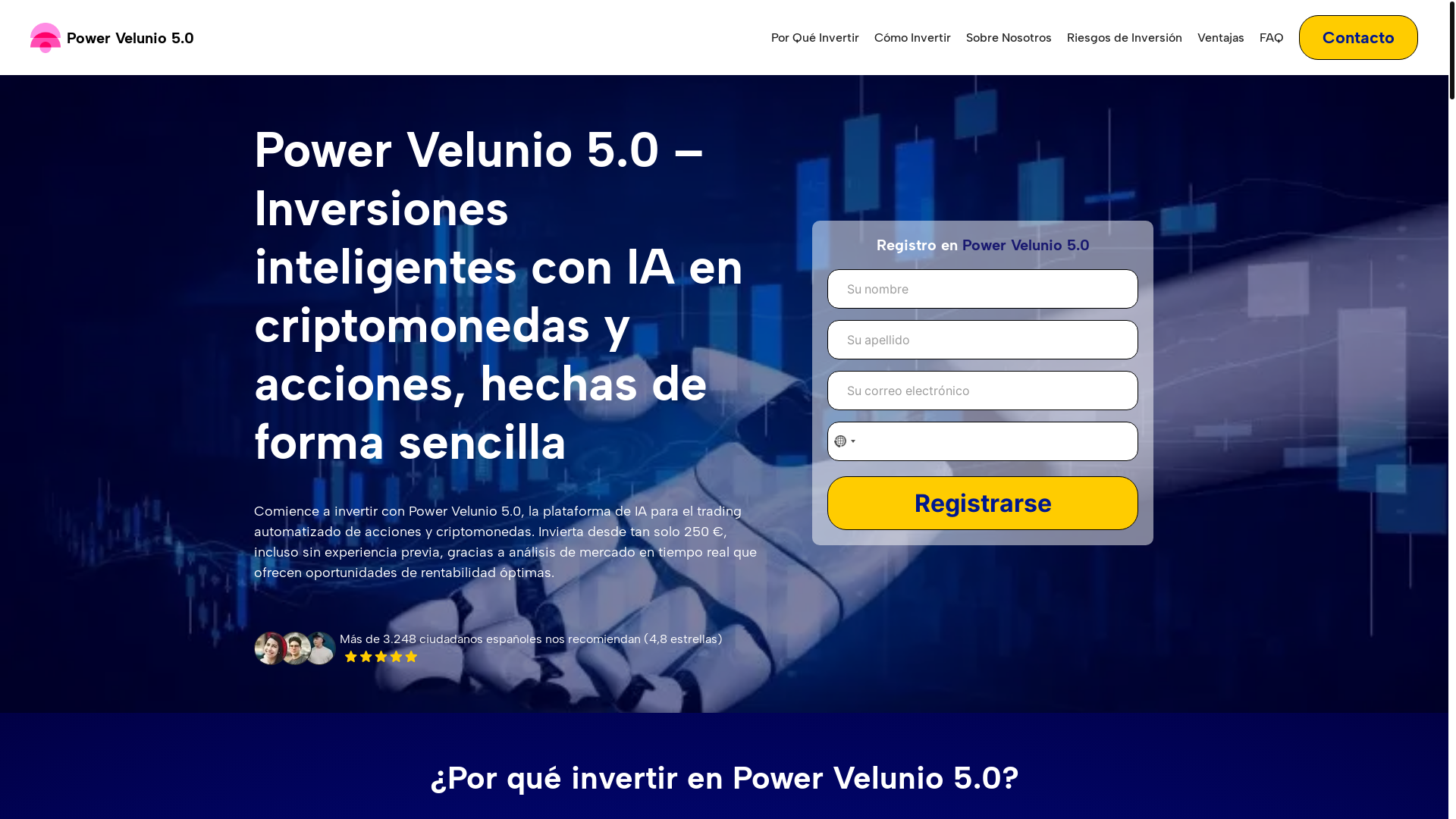 website screenshot of https://power-velunio50.com/